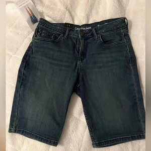 Calvin Klein Jean shorts (long) size 10 NWT